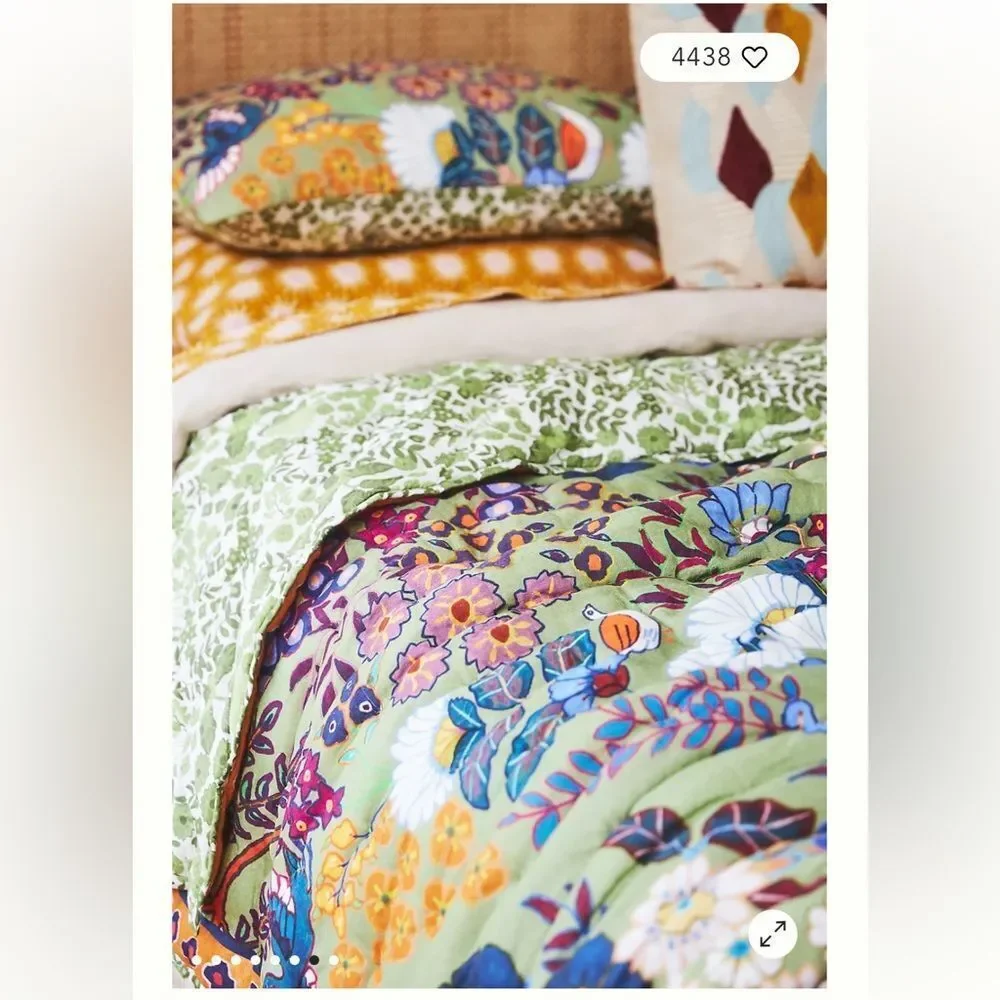 Anthropologie Averill Organic Cotton Quilt King size